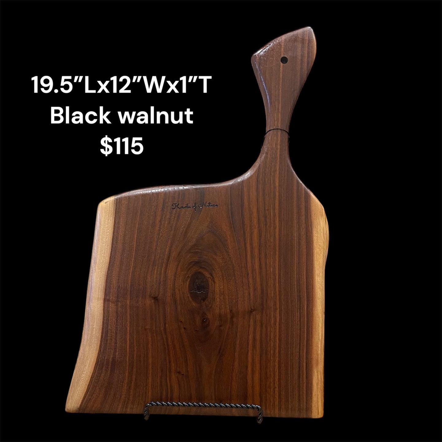 Black walnut cutting board